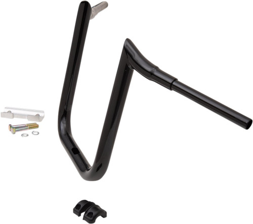 LA Choppers 1.5" Grande Prime Ape Black Handlebar w/14" End Rise (LA-7357-14B)
