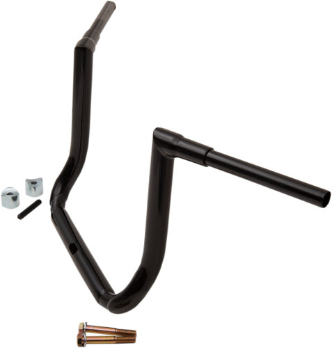 LA Choppers 1.5" Grande Twin Peaks Black Handlebar w/14" End Rise (LA-7364-14B)