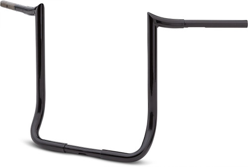 LA Choppers 1.25" Prime Ape Gloss Black Handlebar w/18" End Rise (LA-7352-18B)