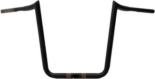 LA Choppers 1.25" Prime Ape Matte Black Handlebar w/16" End Rise (LA-7353-18M)