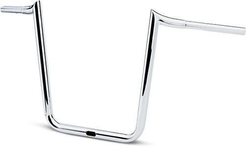 LA Choppers 1.25" Prime Ape Chrome Handlebar w/16" End Rise (LA-7353-18)