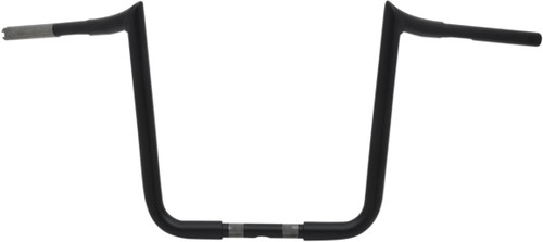 LA Choppers 1.25" Prime Ape Matte Black Handlebar w/14" End Rise (LA-7351-16M)