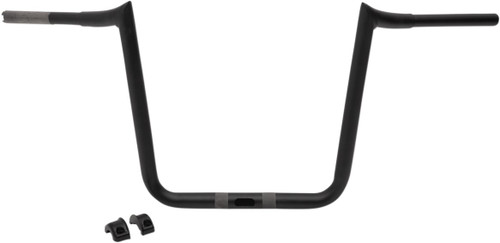 LA Choppers 1.25" Prime Ape Matte Black Handlebar w/14" End Rise (LA-7353-16M)