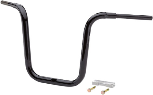 LA Choppers 1.5" Grande Trad Ape Hanger Black Handlebar w/16" Rise (LA-7314-16B)