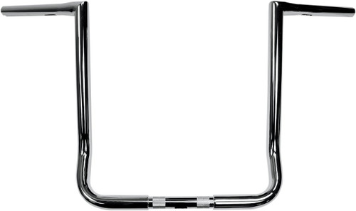 LA Choppers 1.25" Twin Peaks Chrome Handlebar w/16.5" End Rise (LA-7361-16)