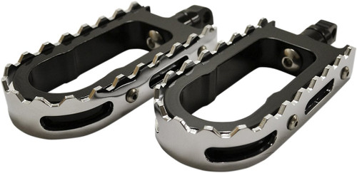LA Choppers Black/Chrome BMX Footpegs (LA-7205-00B)