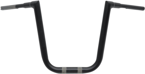 LA Choppers 1.5" Grande Twin Peaks Black Handlebar w/16" End Rise (LA-7363-16M)