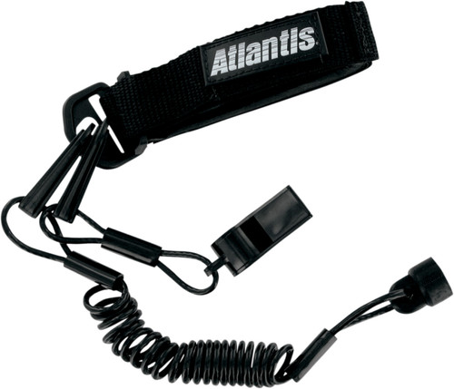 Atlantis Sea-Doo Pro-Wrist Lanyard w/Whistle Black (A7459PFW)