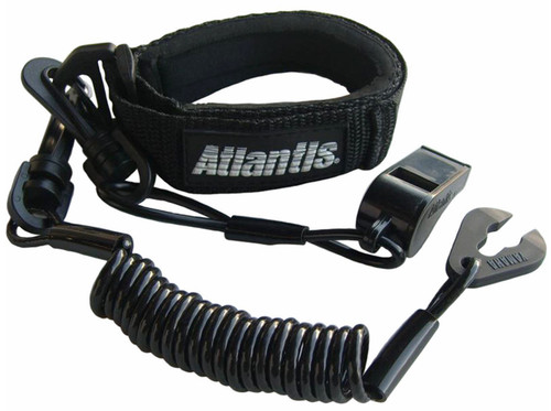 Atlantis Yamaha Pro Wrist Lanyard w/Whistle Black/Black (A8130PFW)