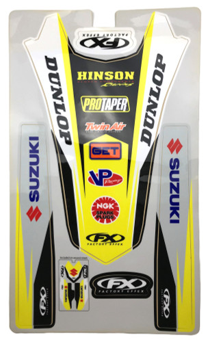 Factory Effex Trim Graphics Kit for '10-18 Suzuki RMZ250 (19-50426)