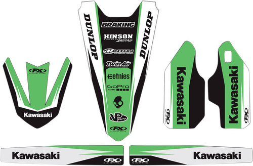 Factory Effex Trim Graphics Kit for '04-08 Kawasaki KX125/250 (19-50120)