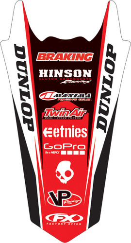 Factory Effex Honda Rear Fender Graphics Kit (17-32324)