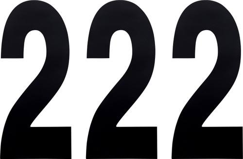 Factory Effex 8" Black Standard Number 2 Decals (02-4472)