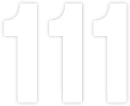 Factory Effex 8" White Pro Number 1 Decals (02-4371)