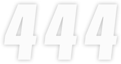 Factory Effex 7" White Factory Number 4 Decals (08-90094)