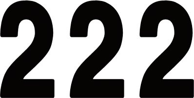 Factory Effex 7" Black Pro Number 2 Decals (02-4342)