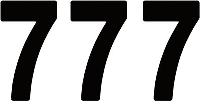 Factory Effex 5" Black Mini Pro Number 7 Decals (03-0277)