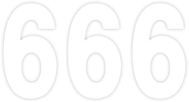 Factory Effex 5" White Mini Pro Number 6 Decals (03-0206)