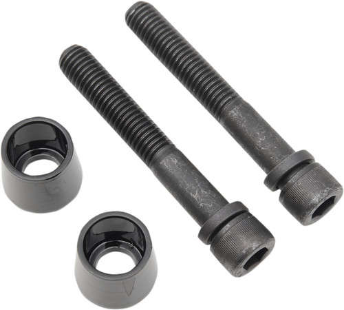 LA Choppers Black Bolt and Cone Handlebar Riser Kit (LA-7412-02B)