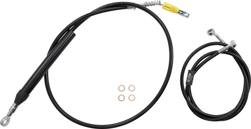 LA Choppers Black Vinyl Complete Cable Kit for 18"-20" Bars (LA-8156KT2-19B)