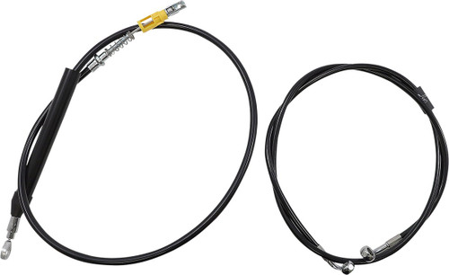 LA Choppers Black Vinyl Complete Cable Kit for 15"-17" Bars (LA-8156KT2-16B)
