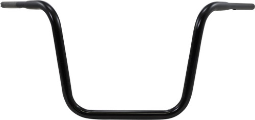 LA Choppers 1.25" Hefty Glossy Black 14" Ape Hanger Handlebars (LA-7312-14B)