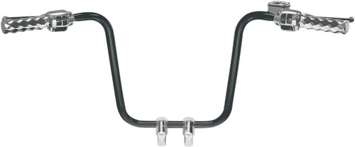 LA Choppers 1.25" Hefty Glossy Black 14" Ape Hanger Handlebars (LA-7312-14B)