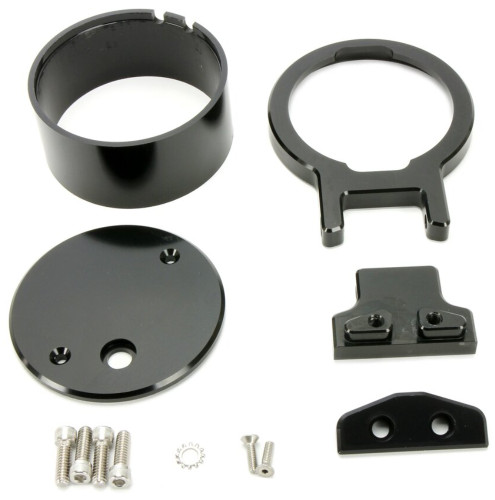 LA Choppers Black Single Gauge Mount for Performance Risers (LA-7397-01B)