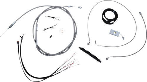 LA Choppers Stainless Complete Cable Kit for 12"-14" Handlebars (LA-8156KT2-13)