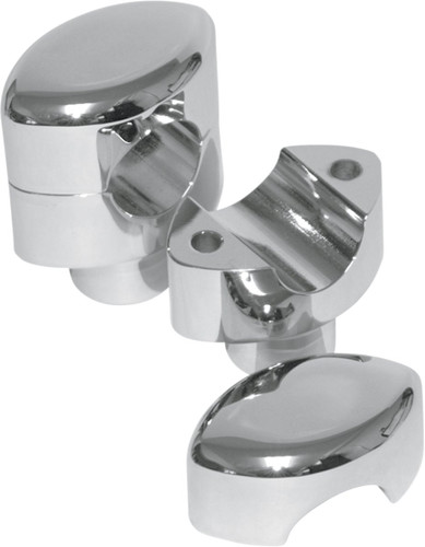 LA Choppers 1.5" Smooth Hefty Chrome Handlebar Riser (LA-7406-01)