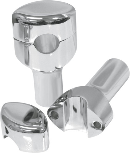 LA Choppers 3" Smooth Hefty Chrome Handlebar Risers (LA-7406-03)