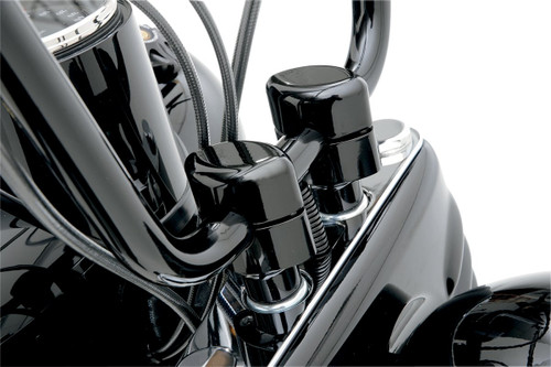 LA Choppers Smooth 1.5" Black Risers for 1" Handlebars (LA-7402-01B)