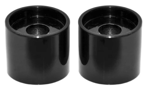 LA Choppers 1" x 1.75" Black Handlebar Riser Extensions (LA-7413-71B)
