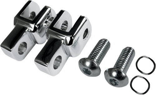 LA Choppers Chrome Footpeg Relocation Clevis (LA-7202-00)