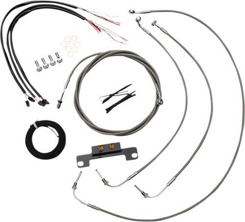 LA Choppers Stainless Complete Cable Kit for Mini Ape Handlebars (LA-8058KT2-08)