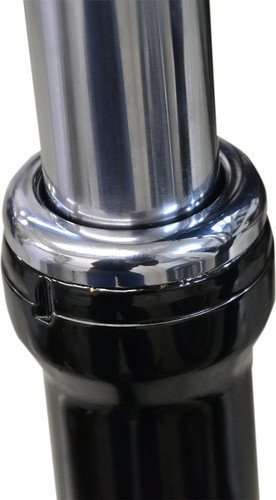 LA Choppers 39mm Chrome Fork Dust Covers (LA-7503-39)