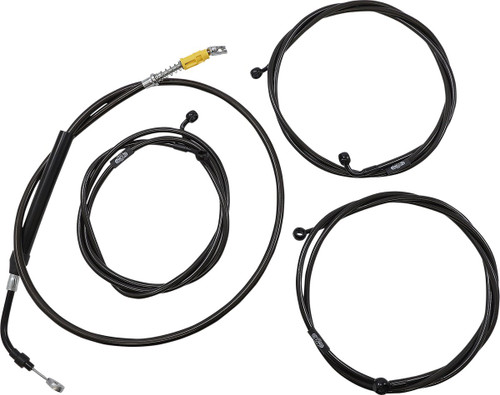 LA Choppers Midnight Complete PnP Cable Kit for 18"-20" Bars (LA-8056KT3-19M)