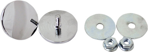 LA Choppers Chrome Fairing Mirror Hole Plugs (LA-9001-00)