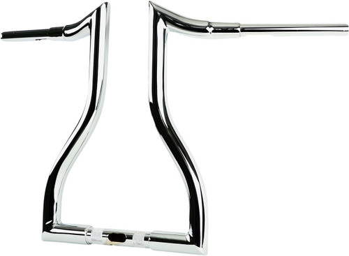 LA Choppers Chrome Hammerhead 16" Rise T-Bar Handlebar (LA-7316-16)