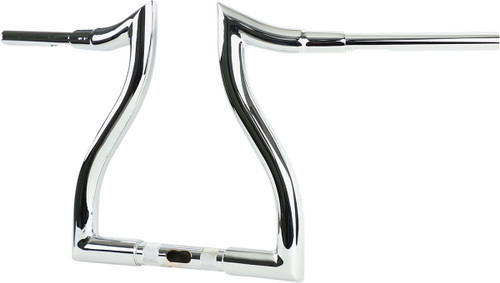 LA Choppers Chrome Hammerhead 12" Rise T-Bar Handlebar (LA-7316-12)