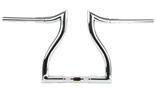 LA Choppers Chrome Hammerhead 12" Rise T-Bar Handlebar (LA-7326-12)