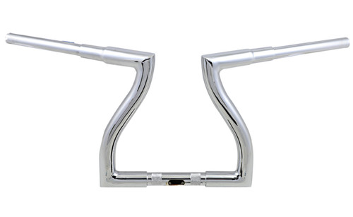 LA Choppers 1.5" Chrome Thresher Handlebar w/12" End Rise (LA-7317-12)