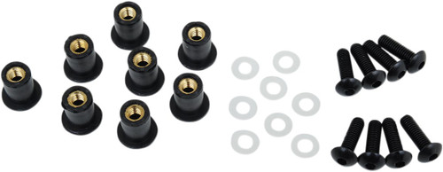 Puig Standard Windscreen Screw Kit | Black (0957N)