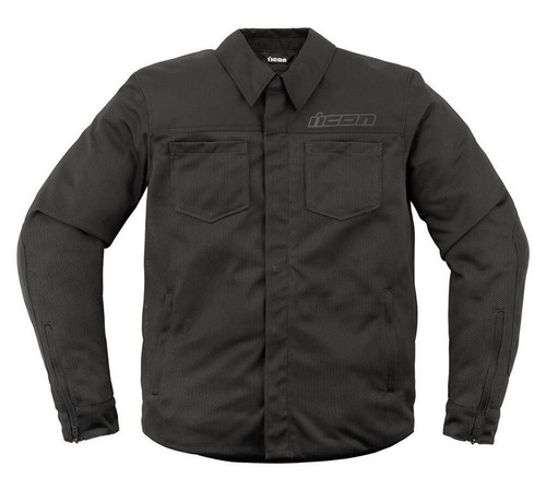Icon Upstate Mesh Mens Protective Motorcycle Overshirt