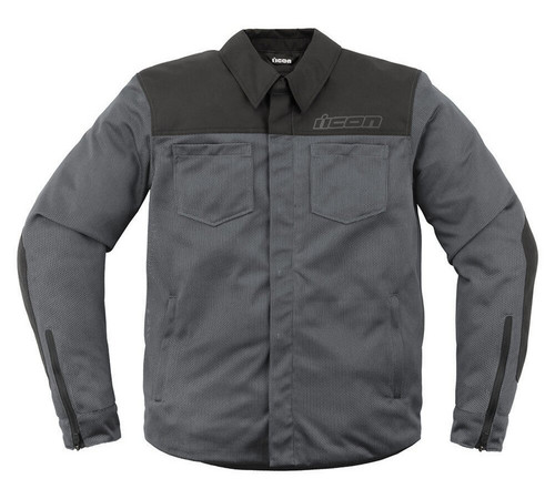 Icon Upstate Mesh Mens Protective Motorcycle Overshirt