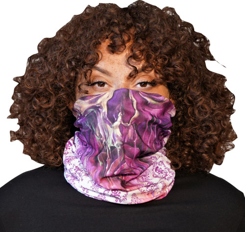 Lethal Threat Watercolor Skull Face/Neck Scarf