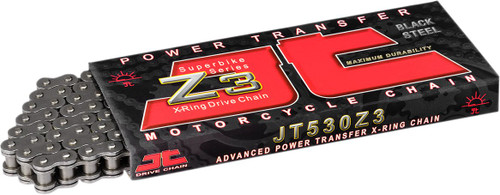 JT 530 Z3 Steel Super Heavy Duty X-Ring Chain - 108 Links (JTC530Z3-108RL)