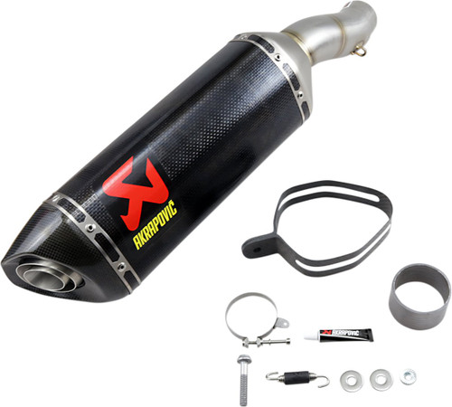 Akrapovic Carbon Straight Can Slip-On Muffler (S-K6SO7-ZC)