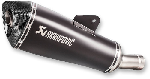 Akrapovic Black Titanium Slash-Cut Slip-On Muffler (S-B12SO19-HLGBL)