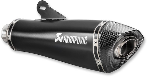 Akrapovic Black Titanium Slash-Cut Slip-On Muffler (S-B12SO17-HBRBL)